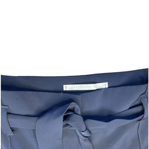 Raffaello Rossi Agatha  Cropped Pleated Pants | Navy | Size EU44 / US Size 12 - Picture 4 of 6